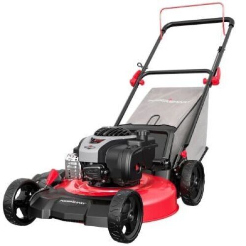 DESCRIPTION:&nbsp;(1) GAS PUSH LAWN MOWERBRAND/MODEL:&nbsp;POWERSMART/B8621PINFORMATION:&nbsp;140CC BRIGGS & STRATON ENGINE, ADJUSTABLE CUTTING DEPTHSIZE:&nbsp;21" CUTTING WIDTHRETAIL: $299.99QTY:&nbsp;1