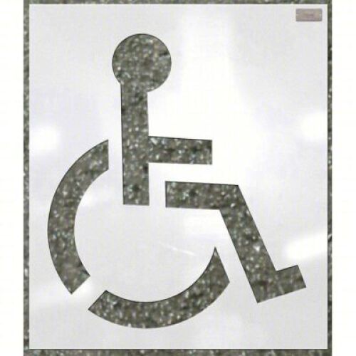 DESCRIPTION:&nbsp;(1) HANDICAP PAVEMENT STENCILBRAND/MODEL:&nbsp;36A458INFORMATION:&nbsp;HEAVY DUTYSIZE:&nbsp;39" X 39" SYMBOL SIZERETAIL$:&nbsp;$123.85QTY:&nbsp;1