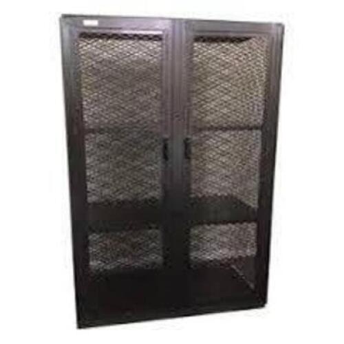 DESCRIPTION: (1) HEAVY DUTY LOCKING STORAGE CAGEBRAND/MODEL: LITTLE GIANTINFORMATION: GRAY, STEEL, MESH SIDINGSSIZE: APPROX 48" X 32 1/2" X 81"RETAIL$: $1810.00 EAQTY: 1