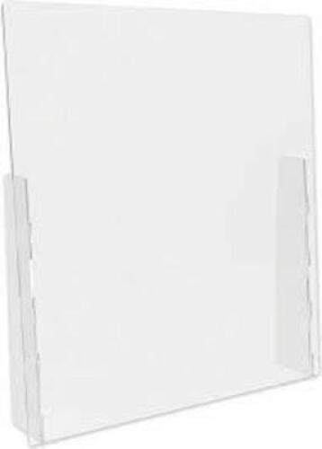 DESCRIPTION: (6) COUNTERTOP BARRIER, FULL SHIELD BRAND/MODEL: DEFLECTO #PBCTPC3136F INFORMATION: CLEAR, POLYCARBONATE SIZE: 13.75" X 6" X 36" RETAIL$: