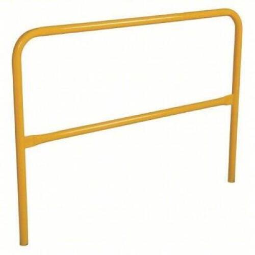 DESCRIPTION: (4) HANDRAIL SECTION BRAND/MODEL: VESTIL #32X653 INFORMATION: YELLOW, TOE BOARD NOT INCLUDED, 2 RAIL LEVELS SIZE: 5' L X 21" RETAIL$: $15
