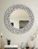 32 IN. X 32 IN. ROUND MODERN BEVELED GLASS DECORATION MIRROR