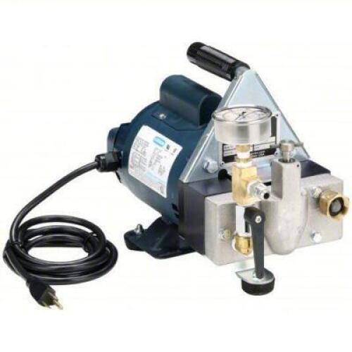 DESCRIPTION: (1) HYDROSTATIC TEST PUMP BRAND/MODEL: WHEELER-REX #6GDV5 INFORMATION: TWIN PISTON, 1/2 HP HORSEPOWER (MAX), 115/230V AC, 5/8 IN FNPT RET