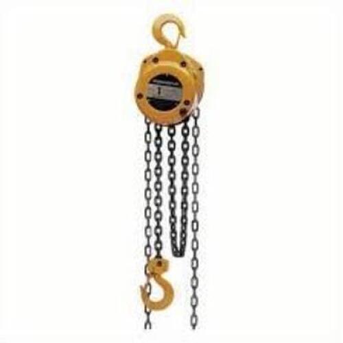 DESCRIPTION: (1) MANUAL CHAIN HOISTBRAND/MODEL: HARRINGTON #CF010-20SIZE: 20' LIFT, 1 TON CAPACITYRETAIL$: $442.99 EAQTY: 1