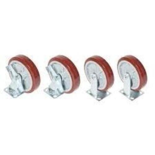 DESCRIPTION: (1) SET OF (4) CASTER WHEELSBRAND/MODEL: GREENLEE #CRSL8INFORMATION:&nbsp;(2) SWIVEL, (2) RIGIDSIZE: 8"RETAIL$: $283.99 EAQTY: 1