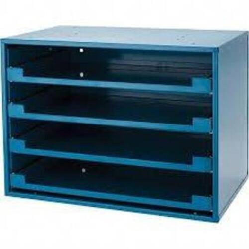 DESCRIPTION: (1) RECEIVER RACK FOR TRAYS, NO TRAYS INCLUDED BRAND/MODEL: DURHAM INFORMATION: STEEL RETAIL$: $78.83 EA QTY: 1