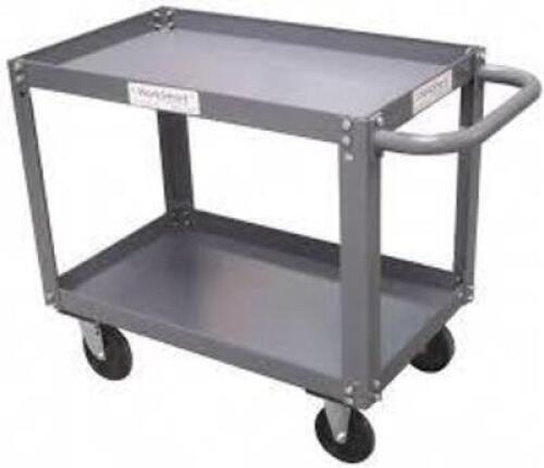 DESCRIPTION: (1) LOW PROFILE 2 SHELF UTILITY CART BRAND/MODEL: MSC #86081015 INFORMATION: GRAY, STEEL, 1200 LB CAPACITY SIZE: 18" W X 30" L X 30" H RE