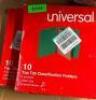 10 CT. BOX OF TOP TAB CLASSIFICATION FOLDERS