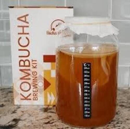 DESCRIPTION: (1) DIY KOMBUCHA KIT BRAND/MODEL: BREW YOUR OWN BUCHA SIZE: 1 GALLON RETAIL$: $64.99 EA QTY: 1