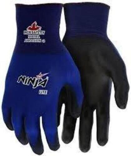 DESCRIPTION: (24) INDUSTRIAL WORK GLOVES BRAND/MODEL: NINJA LITE #N9696L INFORMATION: BLUE, POLYURETHANE COATING SIZE: LARGE RETAIL$: $94.00 TOTAL QTY
