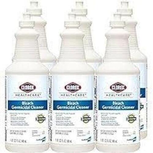 DESCRIPTION: (8) BLEACH GERMICIDAL CLEANER BRAND/MODEL: CLOROX HEALTHCARE #6VDE6 SIZE: 22 OZ RETAIL$: $140.00 TOTAL QTY: 8