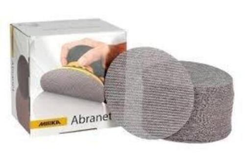 DESCRIPTION: (3) BOXES OF (50) ABRANET BRAND/MODEL: MIRKA #9A-232-080 INFORMATION: P80 SIZE: 5" RETAIL$: $51.86 EA QTY: 3