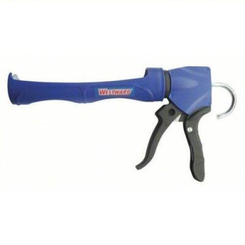 DESCRIPTION: (2) DRIPLESS CAULK GUN BRAND/MODEL: WESTWARD #13J315 INFORMATION: BLUE, REVOLVING HALF BARREL GRAME, SMOOTH ROD SIZE: 10 OZ RETAIL$: $16.