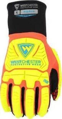 DESCRIPTION: (3) PAIRS OF GLOVES BRAND/MODEL: WESTCHESTER #87010 INFORMATION: HI-VIZ YELLOW SIZE: MEDIUM RETAIL$: $19.70 EA QTY: 3