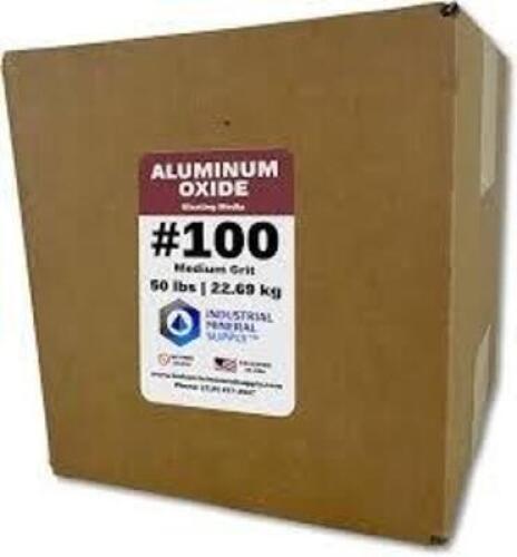 DESCRIPTION: (1) ALUMINUM OXIDE BLAST MEDIA INFORMATION: 220 GRIT SIZE: 50 LBS RETAIL$: $167.69 EA QTY: 1