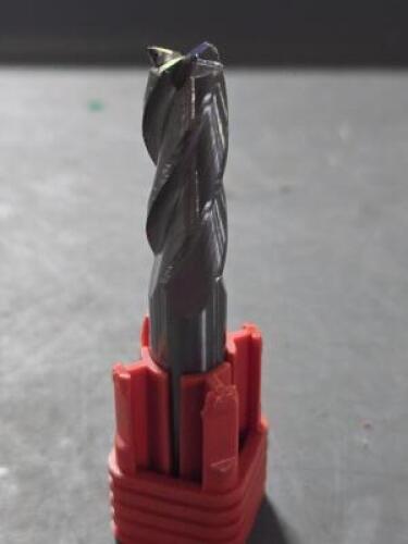 DESCRIPTION: (2) SOLID CARBIDE SQ END MILL BRAND/MODEL: FULLERTON 32017CR SIZE: 3/8" DIA 1" LOC .025 CR RETAIL$: $51.20 QTY: 2