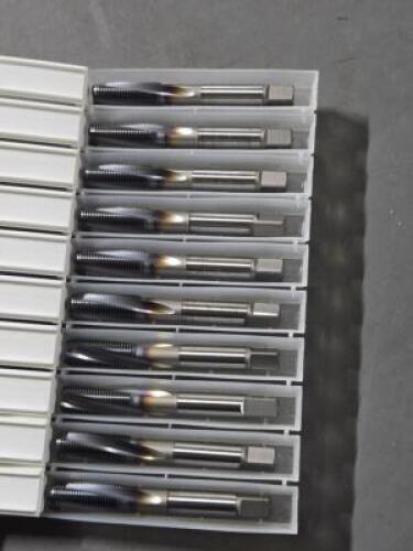 DESCRIPTION: (10) HSS SPIRAL FLUTE TAPS BRAND/MODEL: OSG V-TI-SFT SIZE: M10X1.0 RETAIL$: $525.90 QTY: 10