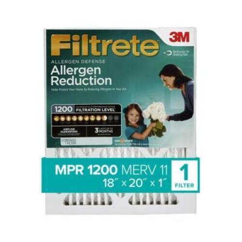 ALLERGEN REDUCTION HVAC FURNACE AIR FILTER