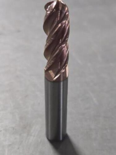 DESCRIPTION: (2) SOLID CARBIDE BALL END MILL BRAND/MODEL: ISCAR 3401269 SIZE: 3/8" DIA 2.5" LOC RETAIL$: $238.00 QTY: 2