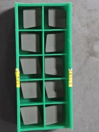 DESCRIPTION: (10) CARBIDE TURNING INSERTS BRAND/MODEL: GREENLEAF CNGN 433-T1A RETAIL$: $588.00 QTY: 10