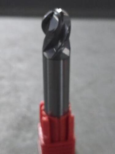 DESCRIPTION: (2) SOLID CARBIDE HP BALL END MILL BRAND/MODEL: FULLERTON 34930 SIZE: 1/2" DIA RETAIL$: $172.78 QTY: 2