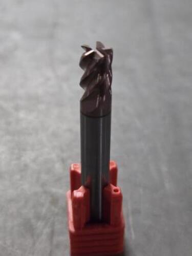 DESCRIPTION: (4) SOLID CARBIDE CORNER RADIUS END MILL BRAND/MODEL: FULLERTON 37541 SIZE: 1/4" DIA RETAIL$: $214.15 QTY: 4
