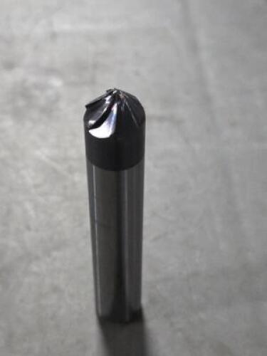 DESCRIPTION: (2) SOLID CARBIDE 45 DEG TAPER FORM BARREL CUTTER BRAND/MODEL: ACCUPRO 03315322 SIZE: 1/4" LOC RETAIL$: $213.14 QTY: 2