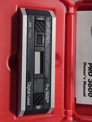 DESCRIPTION: (1) COMBINATION PROTRATOR & INCLINOMETER BRAND/MODEL: SPI 31-040-9 RETAIL$: $418.98 QTY: 1