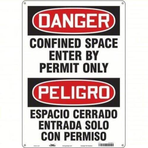 DESCRIPTION: (5) CONFINED SPACE DANGER SIGN RETAIL$: $10.00 EA QTY: 5
