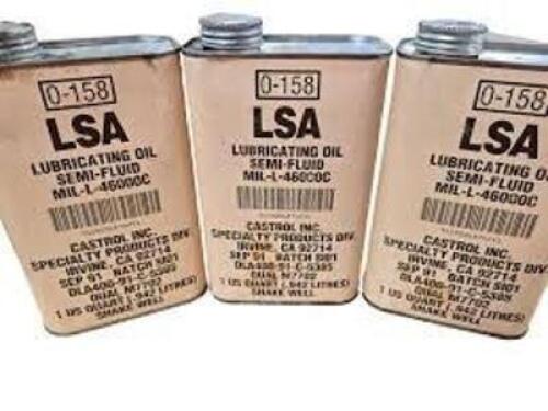 DESCRIPTION: (2) AUTOMATIC WEAPON LUBRICANT BRAND/MODEL: SENTINEL LUBRICANTS #MIL-L-460000C SIZE: 1 GALLON RETAIL$: $152.00 EA QTY: 2