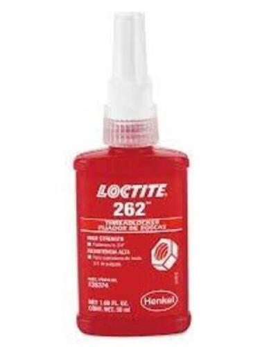 DESCRIPTION: (6) THREADLOCKER BRAND/MODEL: LOCTITE 262 #5E215 SIZE: 1.69 FL OZ RETAIL$: $64.89 EA QTY: 6