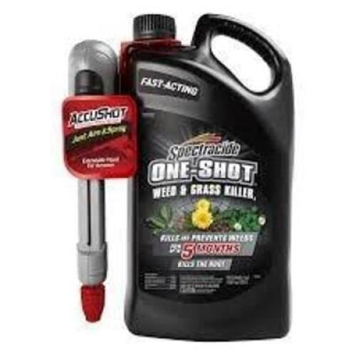 DESCRIPTION: (2) READY TO USE GRASS AND WEED KILLER BRAND/MODEL: SPECTRACIDE #36WG58 SIZE: 1.33 GAL RETAIL$: $27.99 EA QTY: 2