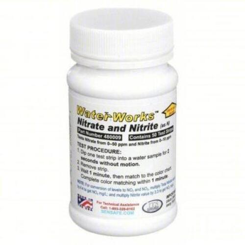 DESCRIPTION: (12) TEST STRIPS BRAND/MODEL: INDUSTRIAL TEST SYSTEMS #3VEX7 INFORMATION: NITRATE/NITRITE, 0 TO 10 PPM NITRITE/0 TO 50 PPM NITRATE RETAIL