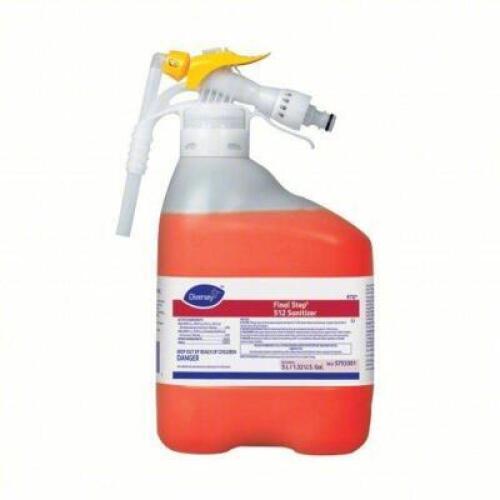 DESCRIPTION: (6) FINAL STEP SANITIZER BRAND/MODEL: DIVERSEY 512 SIZE: 1.5L RETAIL$: $63.30 EA QTY: 6