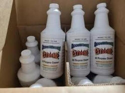 DESCRIPTION: (6) BASE DECK TAPE CLEANER BRAND/MODEL: ACCELLGREEN EXTREME SIZE: 1 QT RETAIL$: $8.00 EA QTY: 6