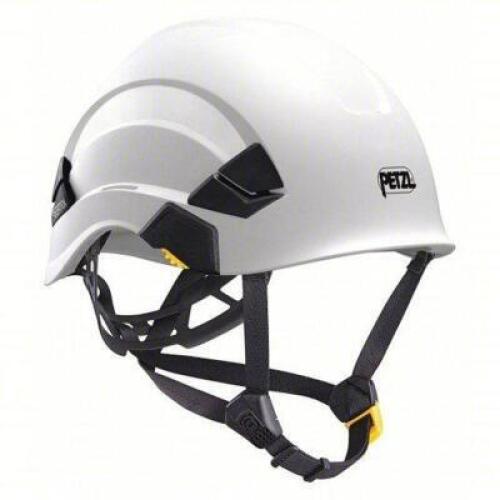 DESCRIPTION: (1) HARD HAT BRAND/MODEL: PETZL #495H89 INFORMATION: WHITE, 6 POINT RATCHET, ABS, SIDE SLOTS RETAIL$: $133.11 EA QTY: 1