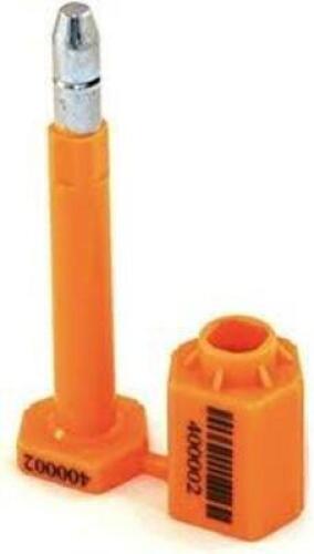 DESCRIPTION: (2) BOXES OF (1000) AMAZON TRUCK SEAL BOLT BRAND/MODEL: PRODUCT NUMBER #43RR30 INFORMATION: ORANGE SIZE: 7" RETAIL$: $53.99 EA QTY: 2