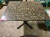DESCRIPTION (1) 34" X 42.25" GRANITE TOP TABLE W/ BASE LOCATION BAY 6 QUANTITY 1