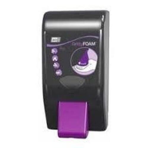 DESCRIPTION: (1) HAND DISPENSER FOR SOAP BRAND/MODEL: DEB STOKO INFORMATION: BLACK WITH PURPLE FOR GRITTY FOAM RETAIL$: $9.21 EA QTY: 1