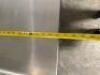 DESCRIPTION 30" X 18" STAINLESS TABLE W/ 4" BACK SPLASH ADDITIONAL INFORMATION W/ GALV UNDER SHELF. SIZE 30" X 18" LOCATION BAY 6 QTY 1 - 5