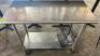 DESCRIPTION 48" X 24" STAINLESS TABLE. ADDITIONAL INFORMATION ON CASTERS SIZE 48" X 24" LOCATION BAY 6 QTY 1