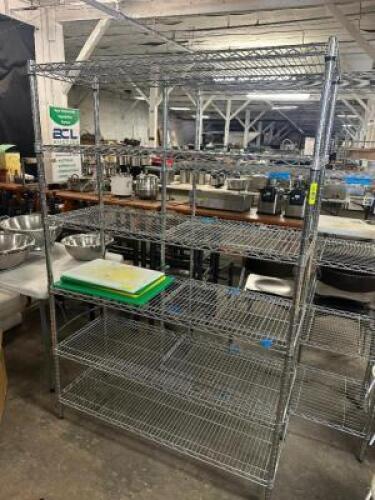 DESCRIPTION 48" X 18" SIX TIRE WIRE RACK SIZE 48" X 18" LOCATION BAY 6 QTY 1