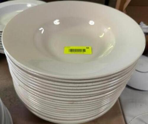 DESCRIPTION (20) 12" CHINA PASTA BOWLS THIS LOT IS: SOLD BY THE PIECE SIZE 12" LOCATION BAY 6 QTY 20