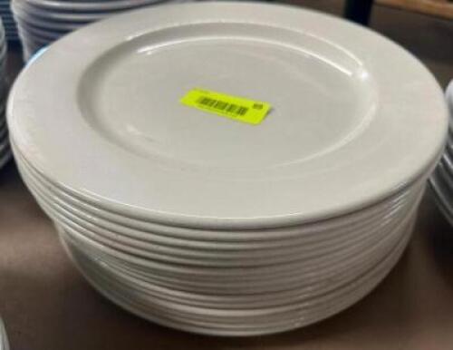 DESCRIPTION (15) 12" CHINA PLATES THIS LOT IS: SOLD BY THE PIECE SIZE 12" LOCATION BAY 6 QTY 15