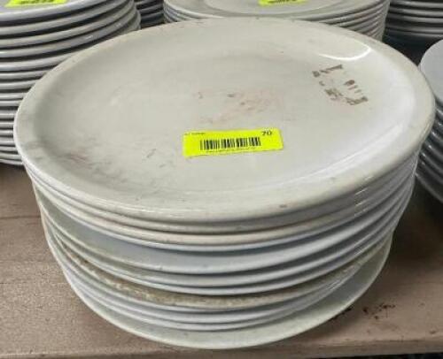 DESCRIPTION (12) 12" CHINA PLATES THIS LOT IS: SOLD BY THE PIECE SIZE 12" LOCATION BAY 6 QTY 12