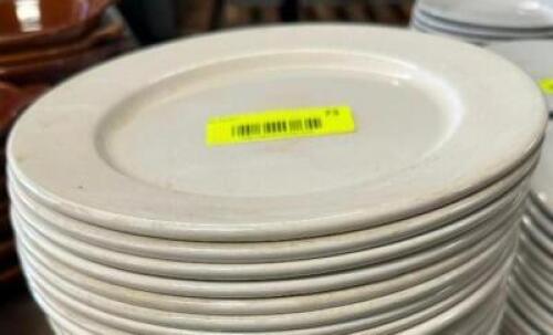 DESCRIPTION (29) 9.5" CHINA PLATES THIS LOT IS: SOLD BY THE PIECE SIZE 9.5" LOCATION BAY 6 QTY 29