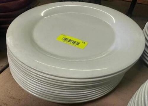 DESCRIPTION (11) 12" CHINA PLATES THIS LOT IS: SOLD BY THE PIECE SIZE 12" LOCATION BAY 6 QTY 11