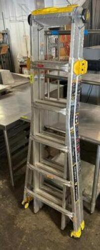 DESCRIPTION 23' MULTI POSITION LADDER BRAND / MODEL: GORILLA GLMPXT-23 ADDITIONAL INFORMATION 375 LB. CAPACITY. RETAILS NEW FOR $300 LOCATION BAY 6 QT