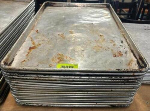 DESCRIPTION (16) FULL SIZE SHEET PANS THIS LOT IS: SOLD BY THE PIECE LOCATION BAY 6 QTY 16