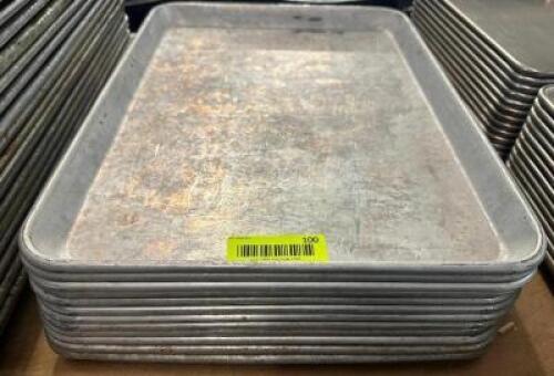 DESCRIPTION (12) HALF SIZE SHEET PANS THIS LOT IS: SOLD BY THE PIECE LOCATION BAY 6 QTY 12